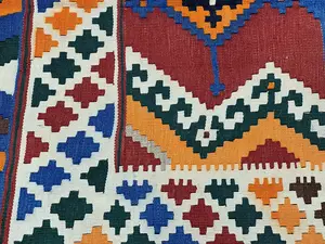 Vintage Multi Persian Kelim Qashqai 5'-6"x8'