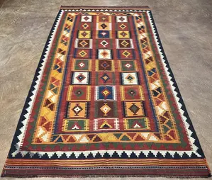 Vintage Multi Persian Kelim Qashqai 5'-6"x8'