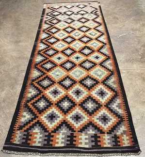 Vintage Multi Persian Kelim Qashqai Runner