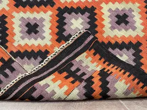 Vintage Multi Persian Kelim Qashqai Runner