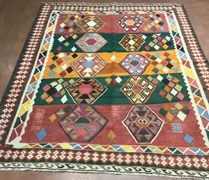 Vintage Multi Persian Kelim Qashqai 5' X 7'