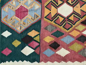 Vintage Multi Persian Kelim Qashqai 5' X 7'