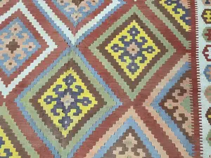 Vintage Multi Persian Kelim Qashqai Runner