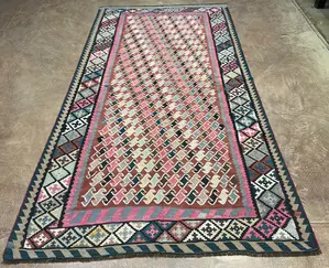 Vintage Multi Persian Kelim Qashqai Runner
