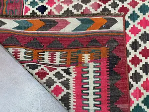 Vintage Multi Persian Kelim Qashqai 6' X 9'