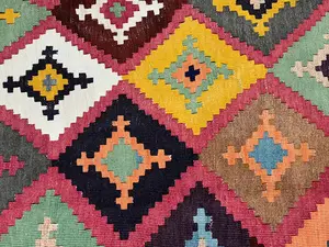 Vintage Multi Persian Kelim Qashqai 5'-6"x8'