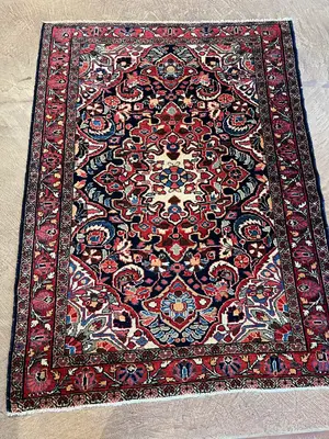 Antique Navy Persian Lilihan 3' X 5'