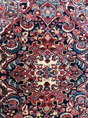 Antique Navy Persian Lilihan 3' X 5'