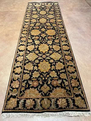 New Black India Indo Persian Runner