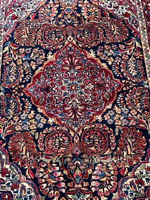 Antique Navy Persian Saruk 3' X 5'