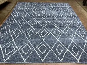 New Blue Turkey Berber Collection 9' X 12'