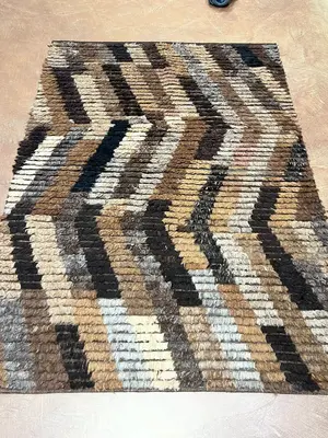 New Brown Turkey Berber Collection 5' X 7'