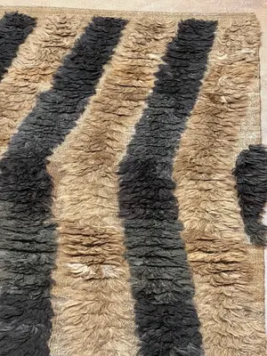 New Brown Turkey Berber Collection 4' X 6'