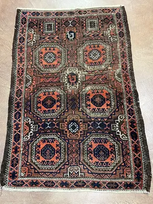 Antique Brown Persian Baluch 3' X 5'