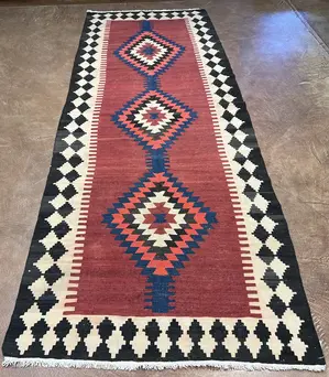 New Red Turkey Kelim Runner