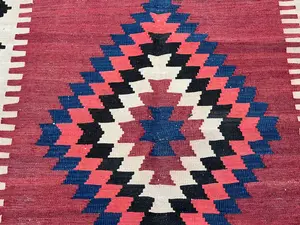New Red Turkey Kelim Runner