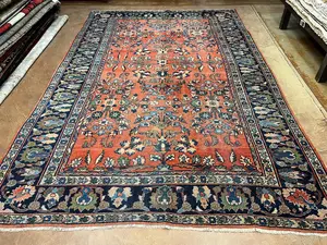 Antique Rust Persian Mahal 9' X 12'
