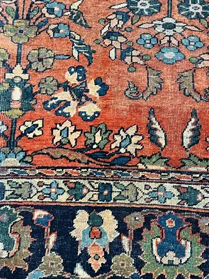 Antique Rust Persian Mahal 9' X 12'