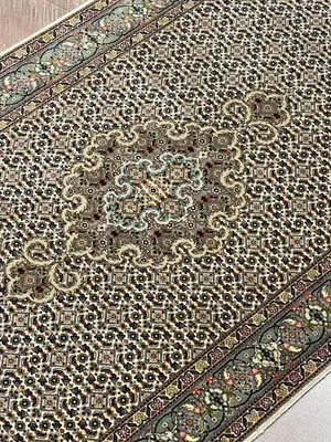 New Ivory Persian Tabriz Runner