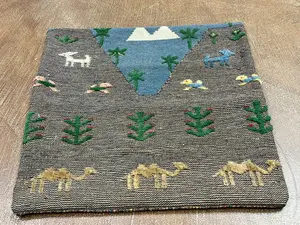 Vintage Multi Persian Sumak Gabbeh Pillow