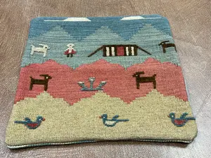 Vintage Multi Persian Sumak Gabbeh Pillow