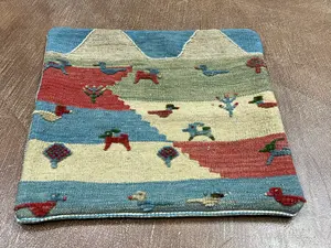 Vintage Multi Persian Sumak Gabbeh Pillow