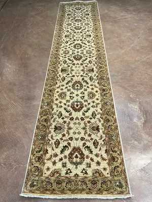 New Beige India Indo Persian Runner