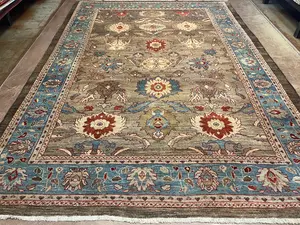 Vintage Brown Persian Sultanabad 10' X 14'
