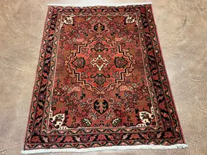 New Rust Persian Heriz 3' X 5'