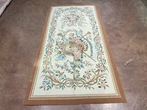 Vintage Ivory China Sino Aubusson Runner