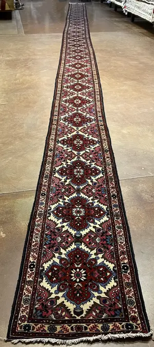 New Ivory Persian Roudbar Runner