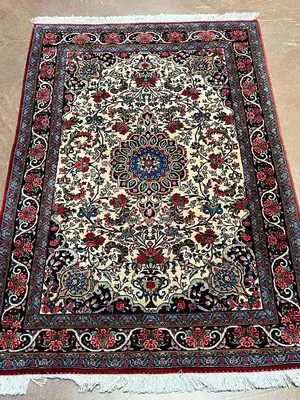 New Ivory Persian Bijar 3' X 5'