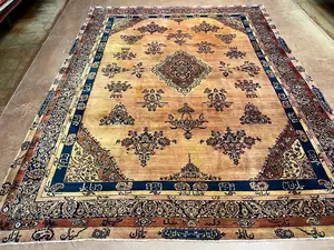 Antique Gold Persian Ghazan 9' X 12'