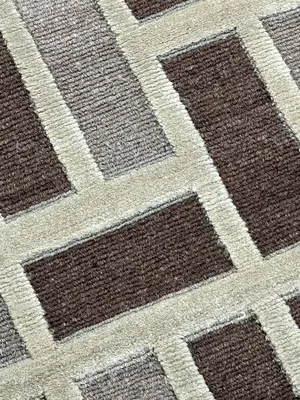 New Beige Nepal Modern Nepalese 6' X 9'