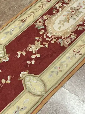 Vintage Red China Sino Aubusson Runner