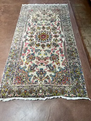 New Ivory Persian Kermon Runner