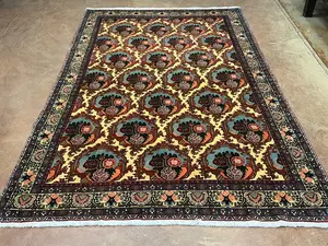 New Ivory Persian Bijar 7' X 10'