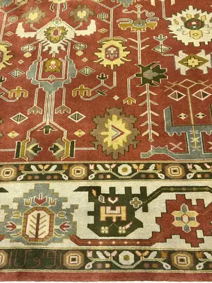 New Rust India Indo Persian 9' X 12'