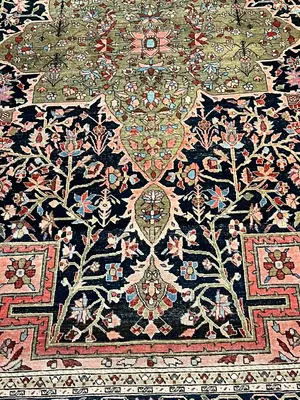 Antique Navy Persian Ferahan 7' X 10'