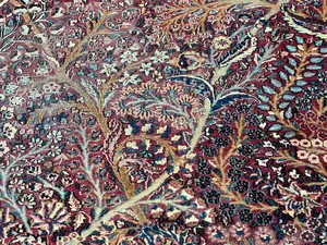 Antique Red Persian Lavar Kermon Oversize