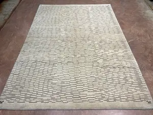 New Beige Persian Gabbeh 6' X 9'