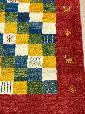 New Multi Persian Gabbeh 4' X 6'