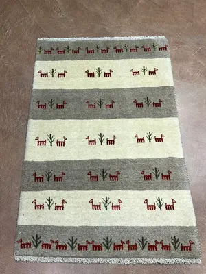 New Grey Persian Gabbeh 2'-6"x4'