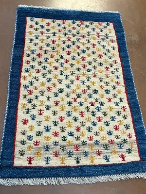New Ivory Persian Gabbeh 2' X 3'