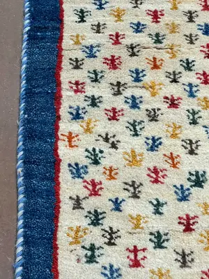 New Ivory Persian Gabbeh 2' X 3'