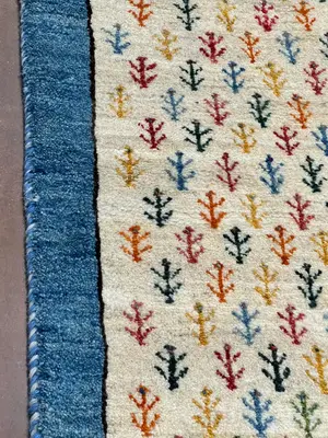 New Ivory Persian Gabbeh 2' X 3'