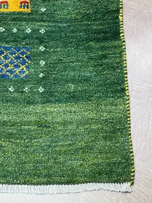 New Green Persian Gabbeh 4' X 6'