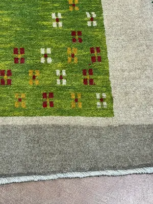 New Green Persian Gabbeh 4' X 6'