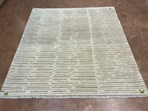 New Beige Persian Gabbeh Square
