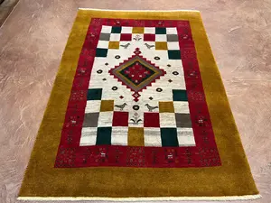 New Gold Persian Gabbeh 5' X 7'